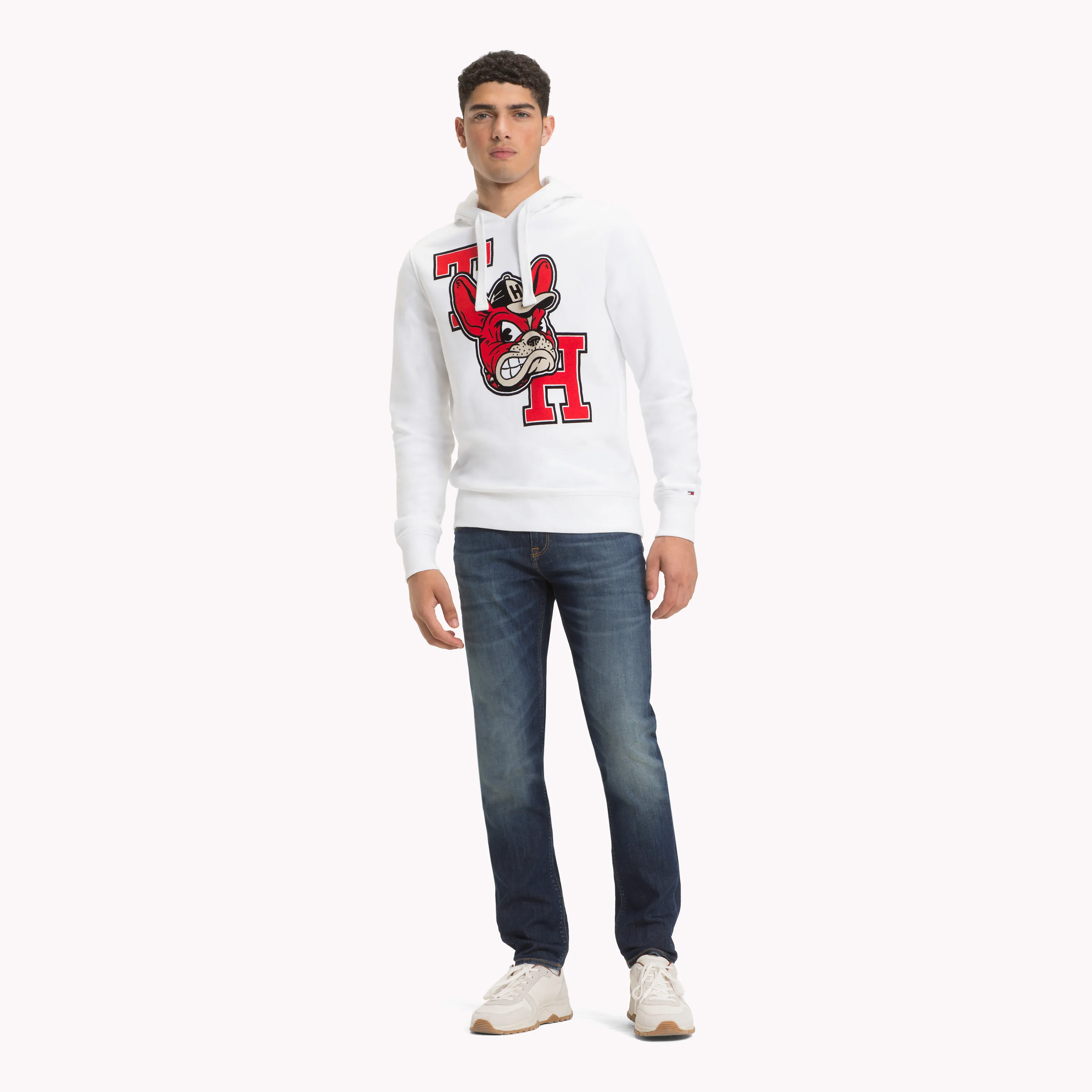 White Monogram Mascot Hoody | Sweatshirts & Hoodies | Tommy Hilfiger