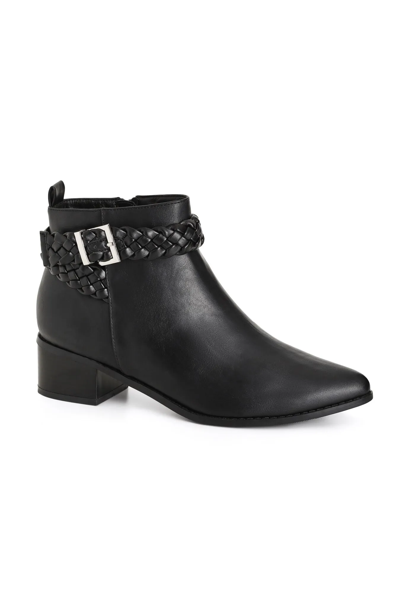 WIDE FIT Brady Ankle Boot - black