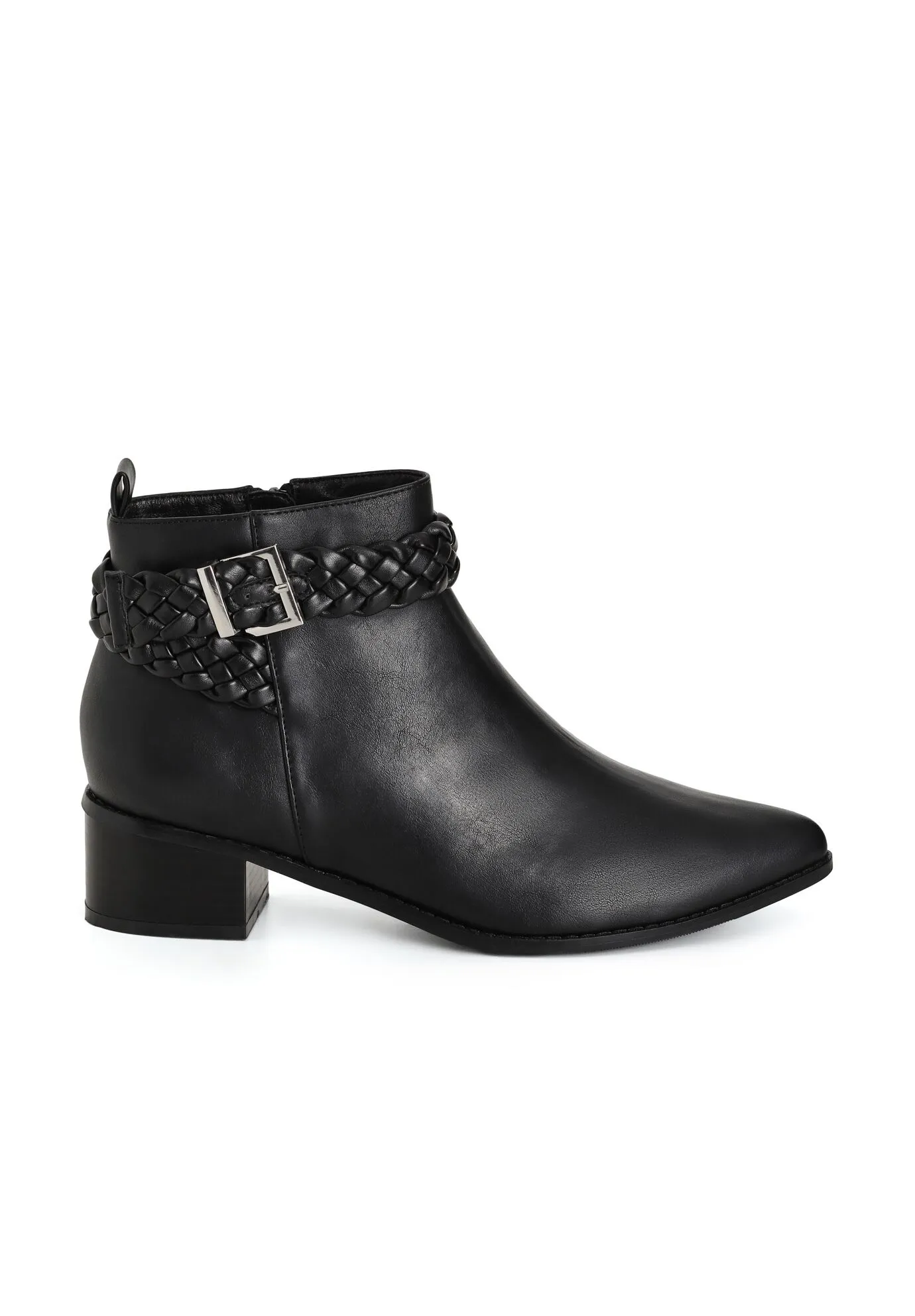 WIDE FIT Brady Ankle Boot - black