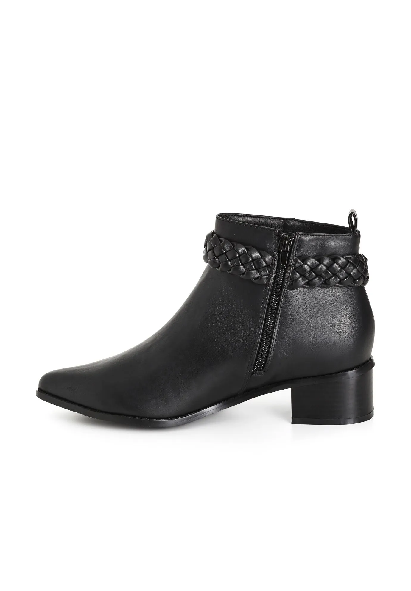 WIDE FIT Brady Ankle Boot - black