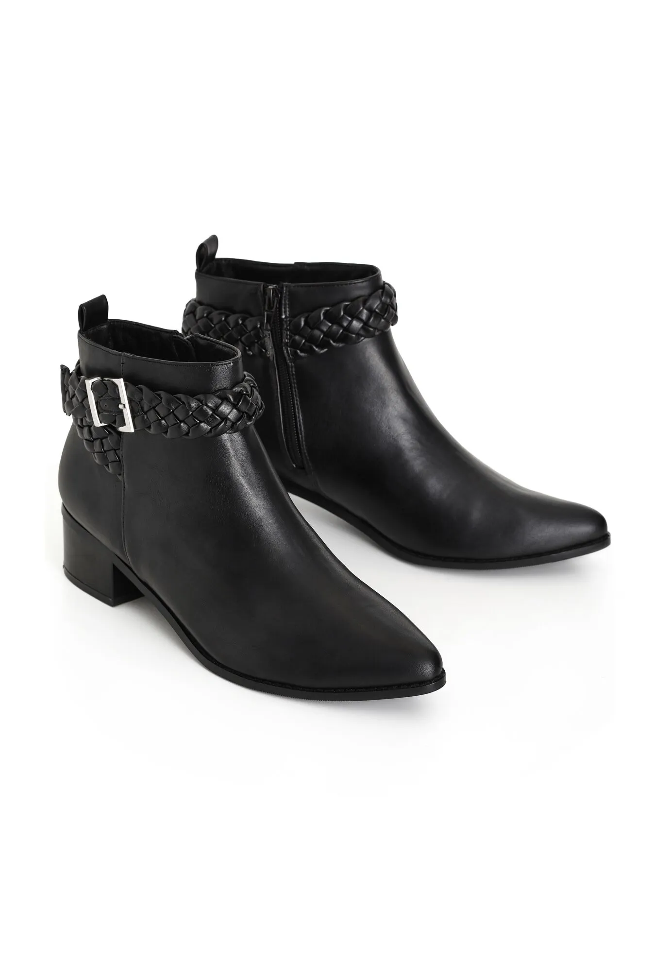 WIDE FIT Brady Ankle Boot - black