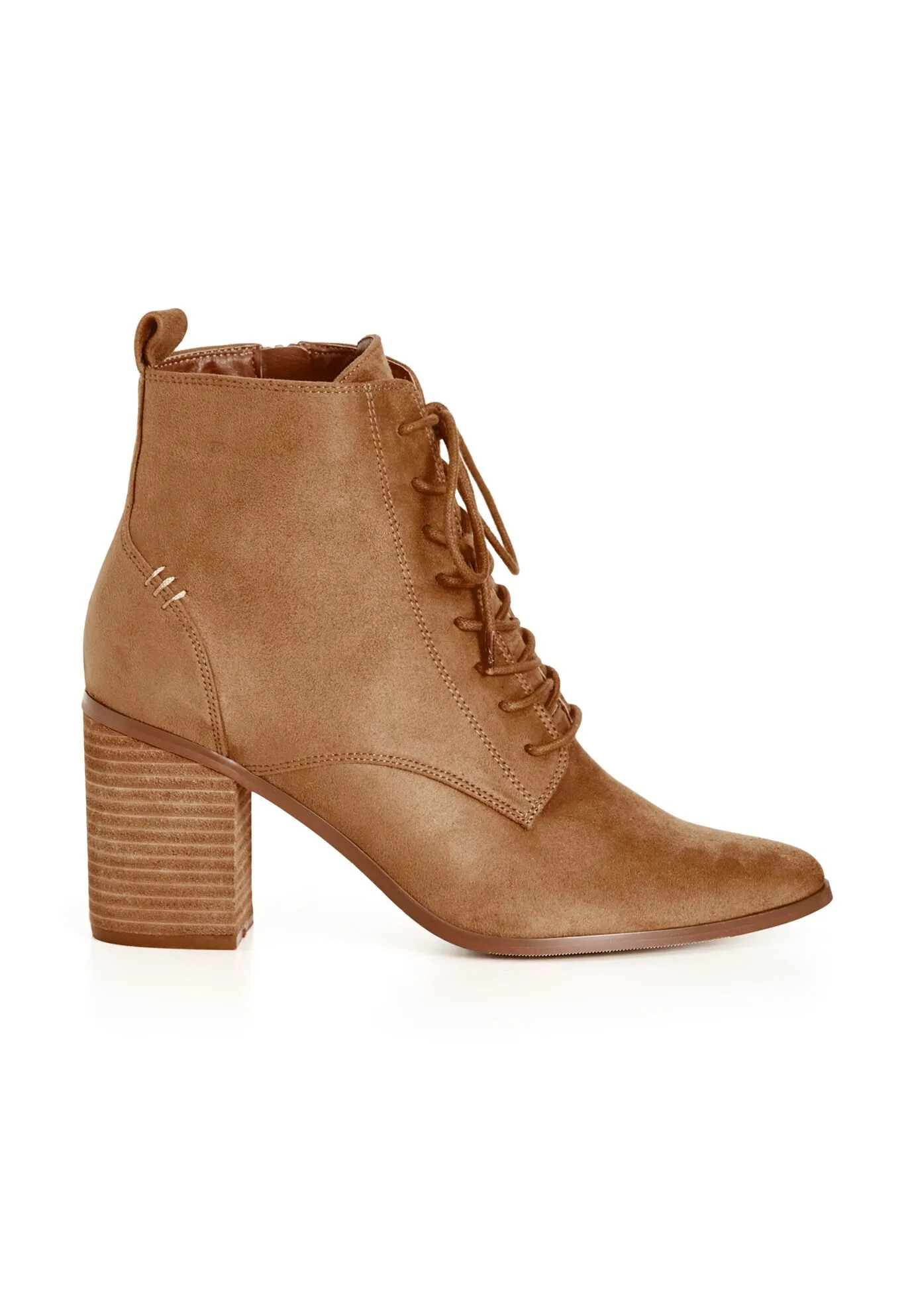 WIDE FIT Calista Ankle Boot - tan