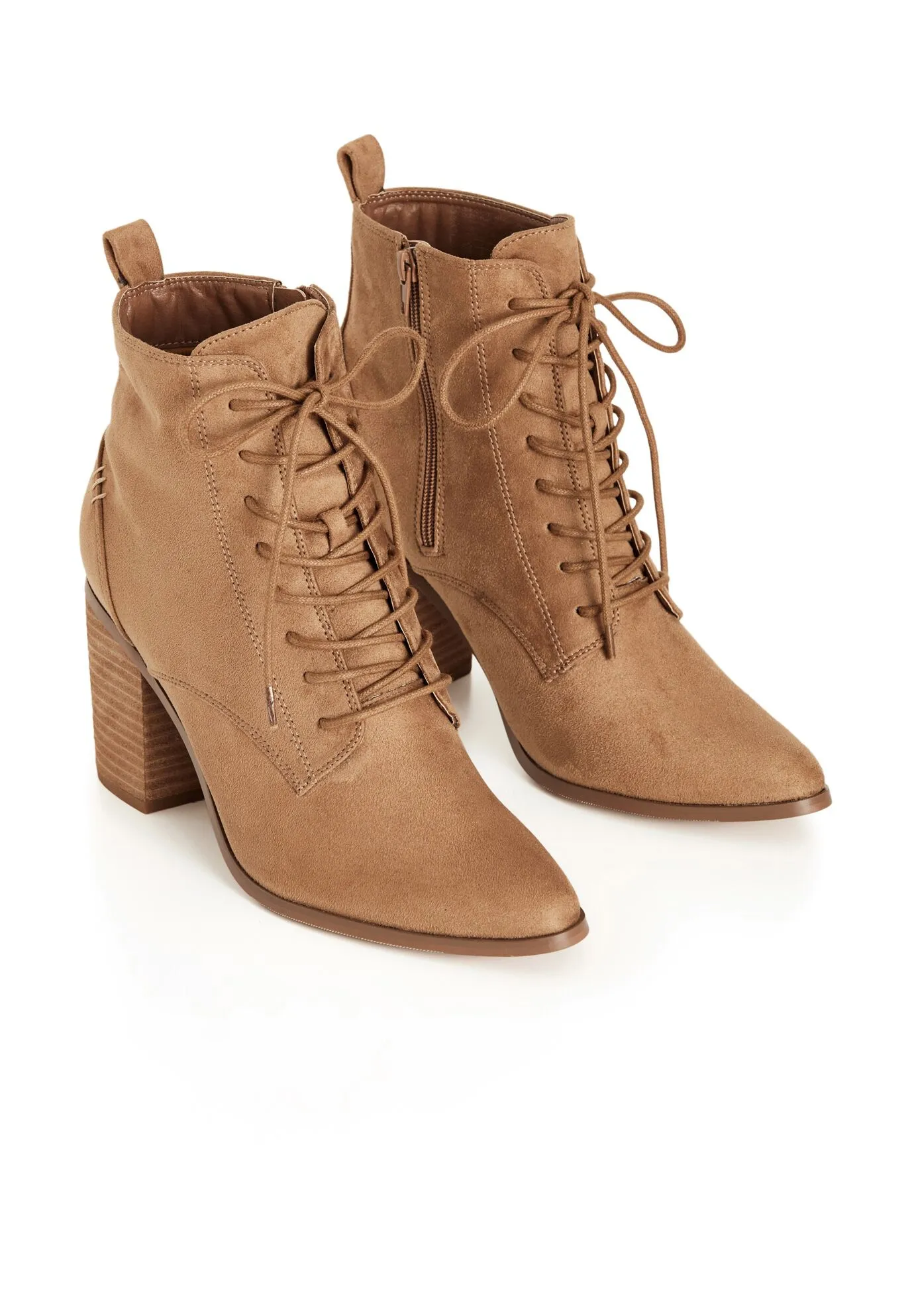 WIDE FIT Calista Ankle Boot - tan