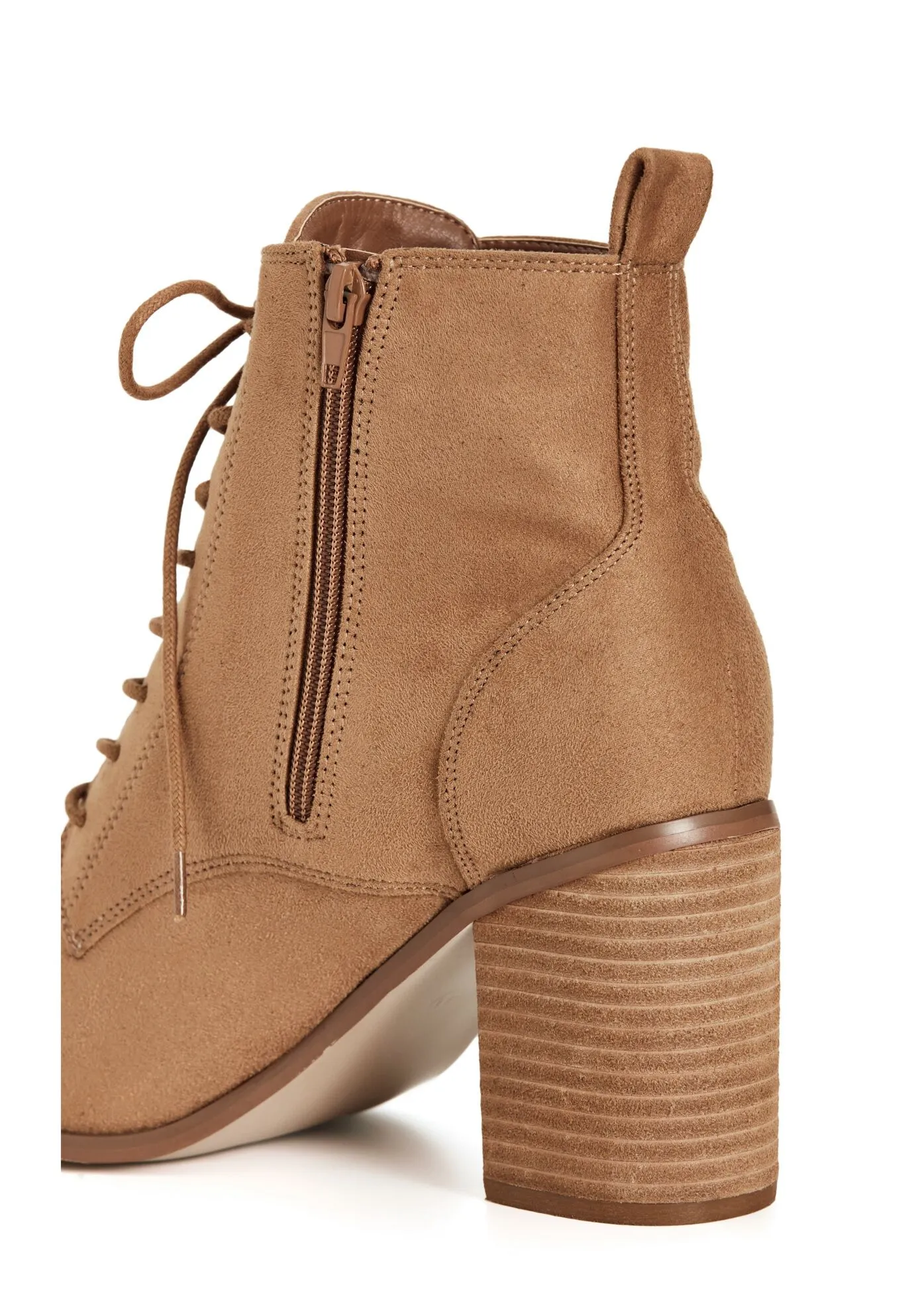 WIDE FIT Calista Ankle Boot - tan