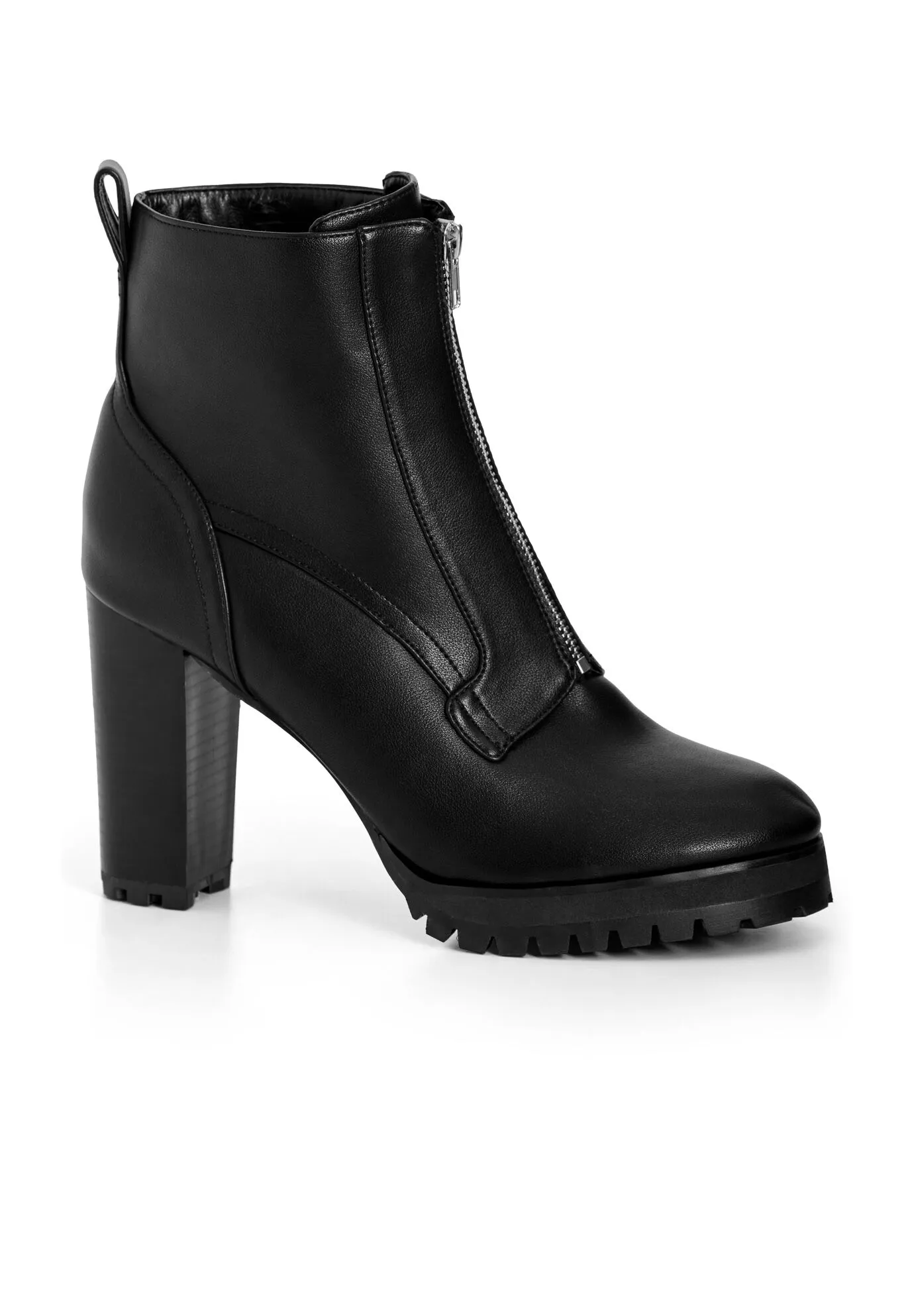 WIDE FIT Fern Ankle Boot - black