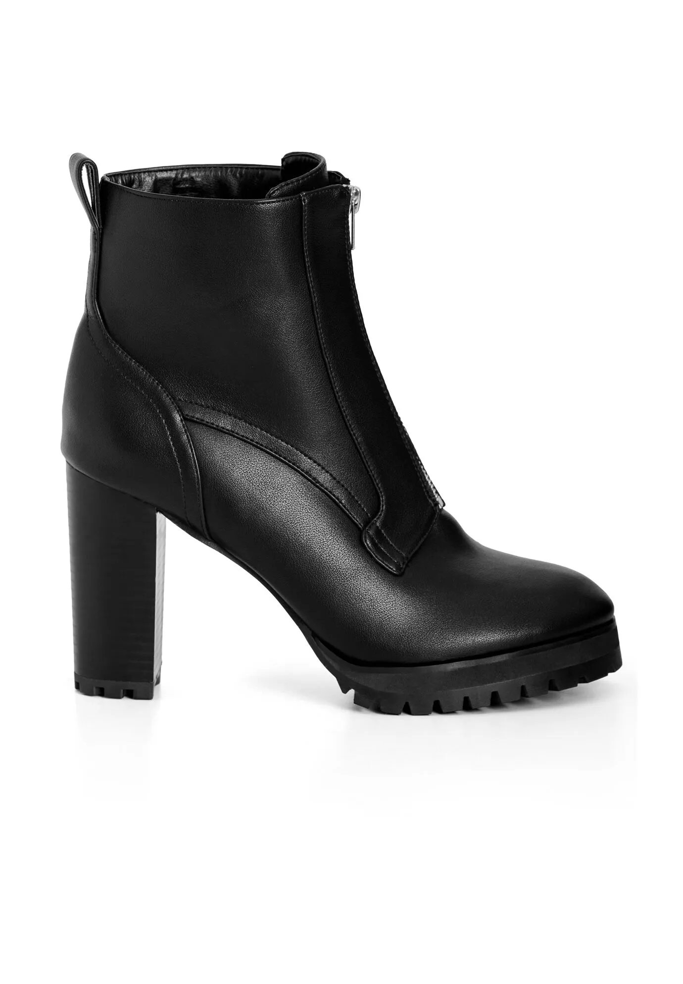 WIDE FIT Fern Ankle Boot - black