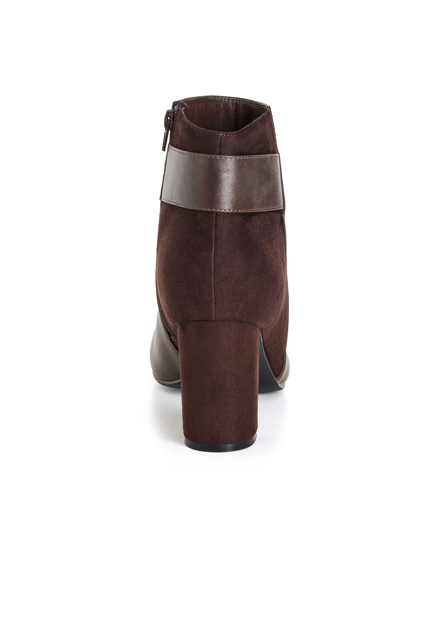 WIDE FIT Jax Ankle Boot - dark chocolate