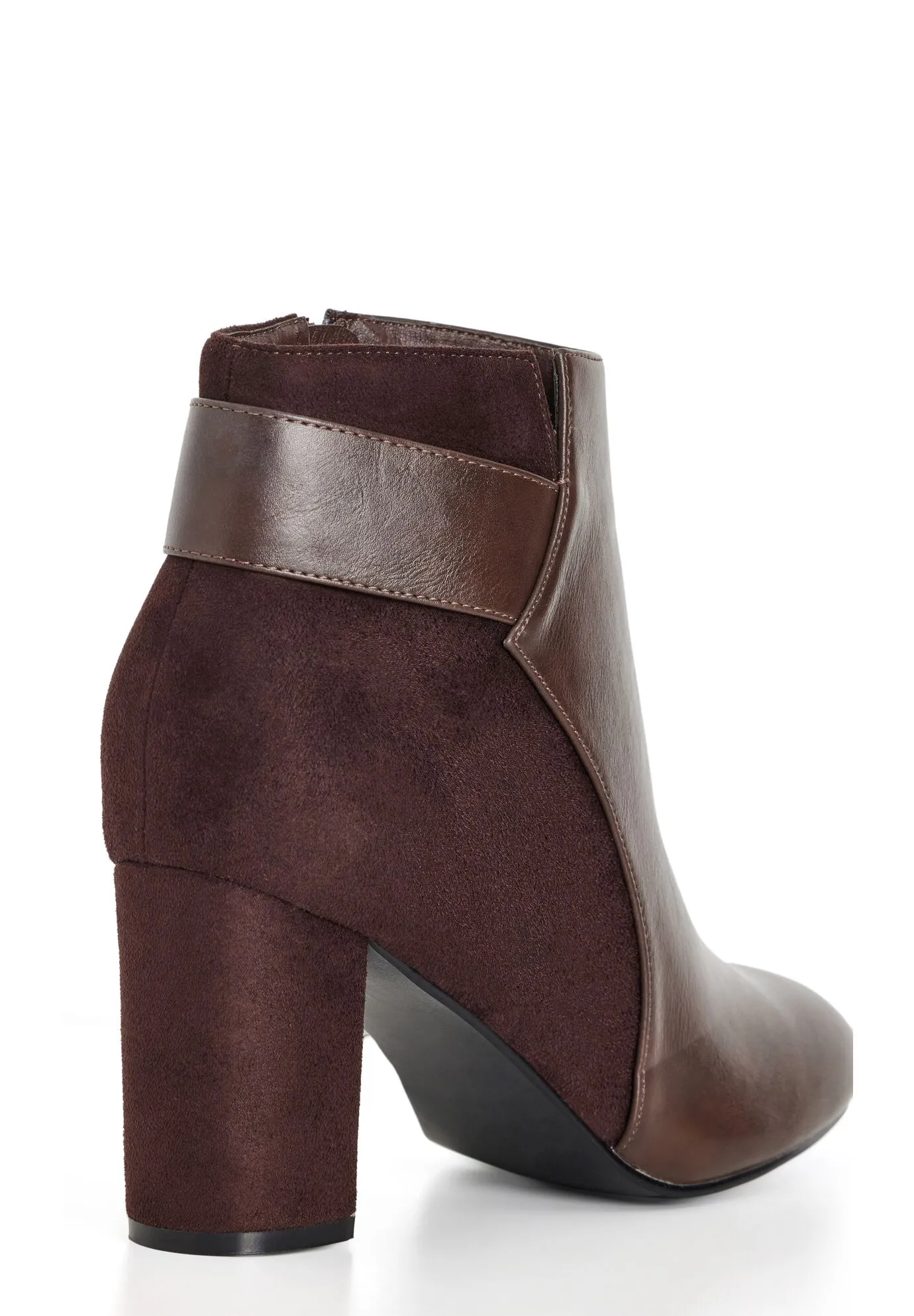 WIDE FIT Jax Ankle Boot - dark chocolate