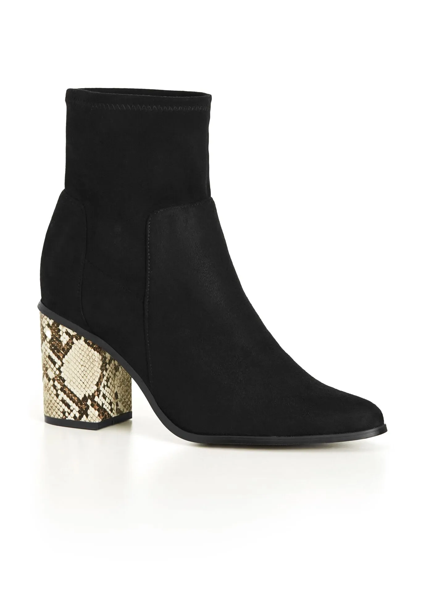 WIDE FIT Kendra Ankle Boot - black