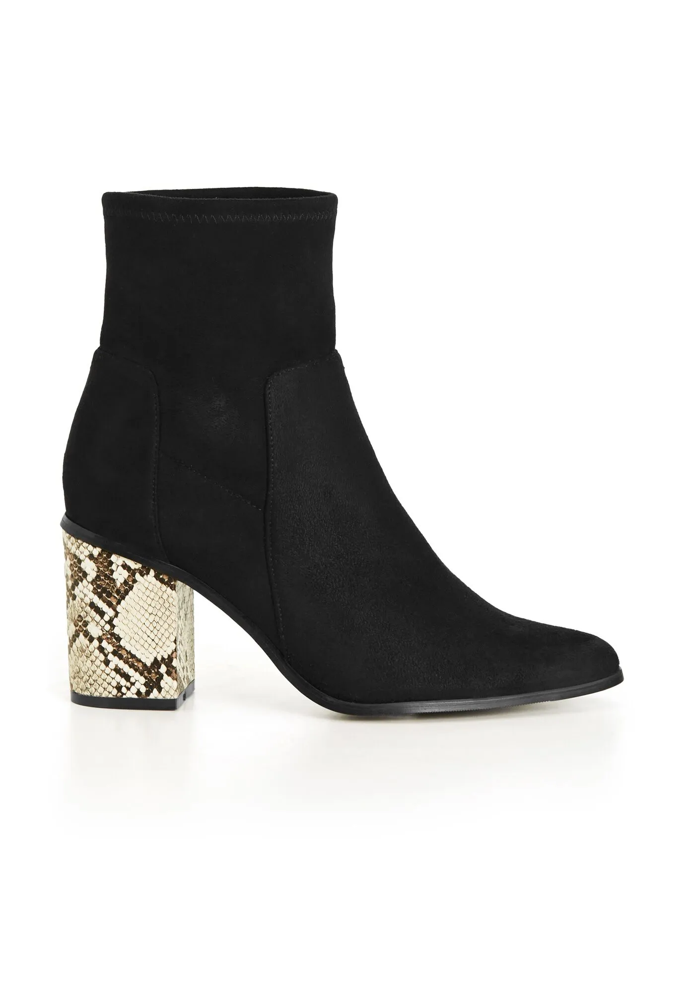 WIDE FIT Kendra Ankle Boot - black