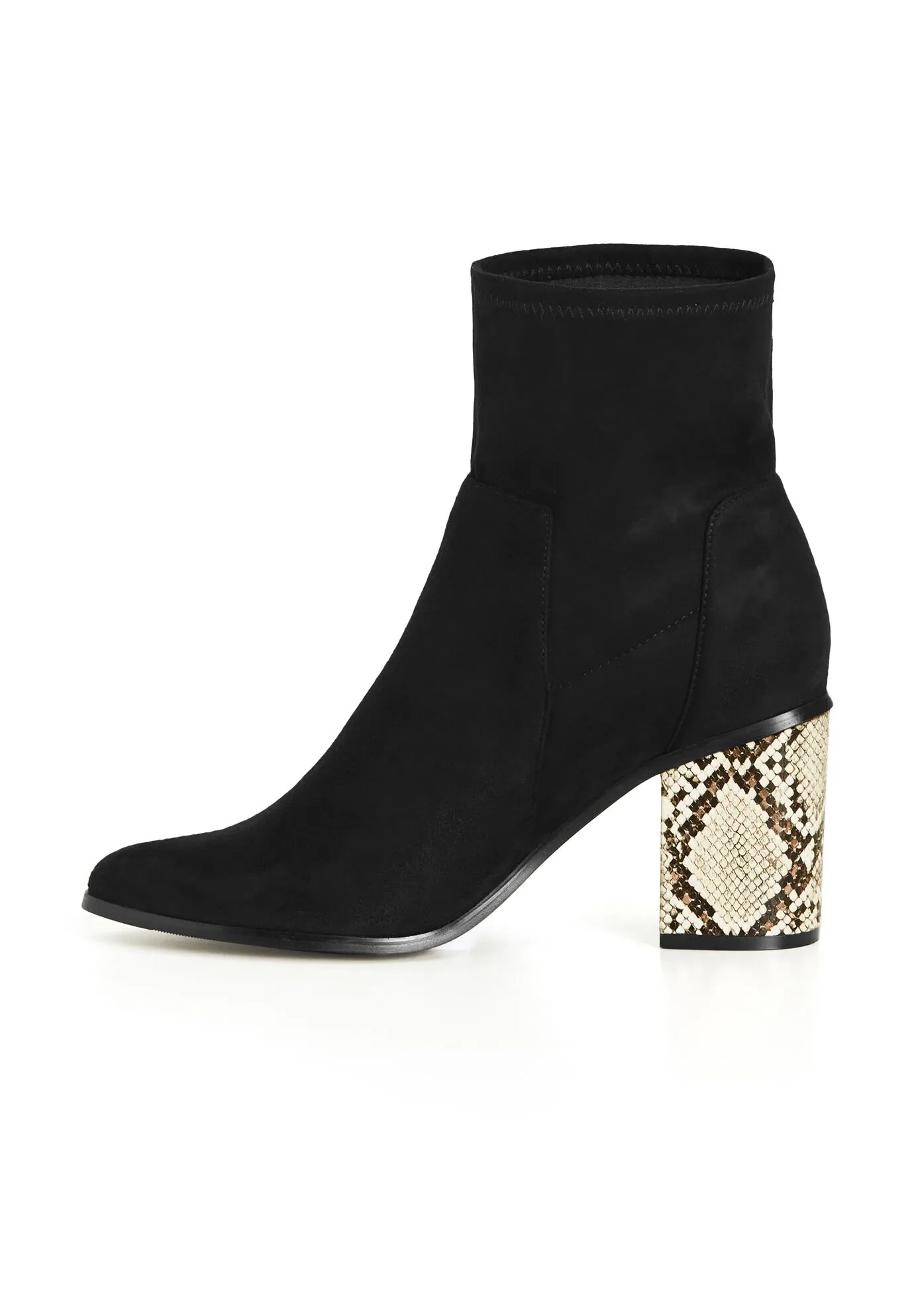 WIDE FIT Kendra Ankle Boot - black