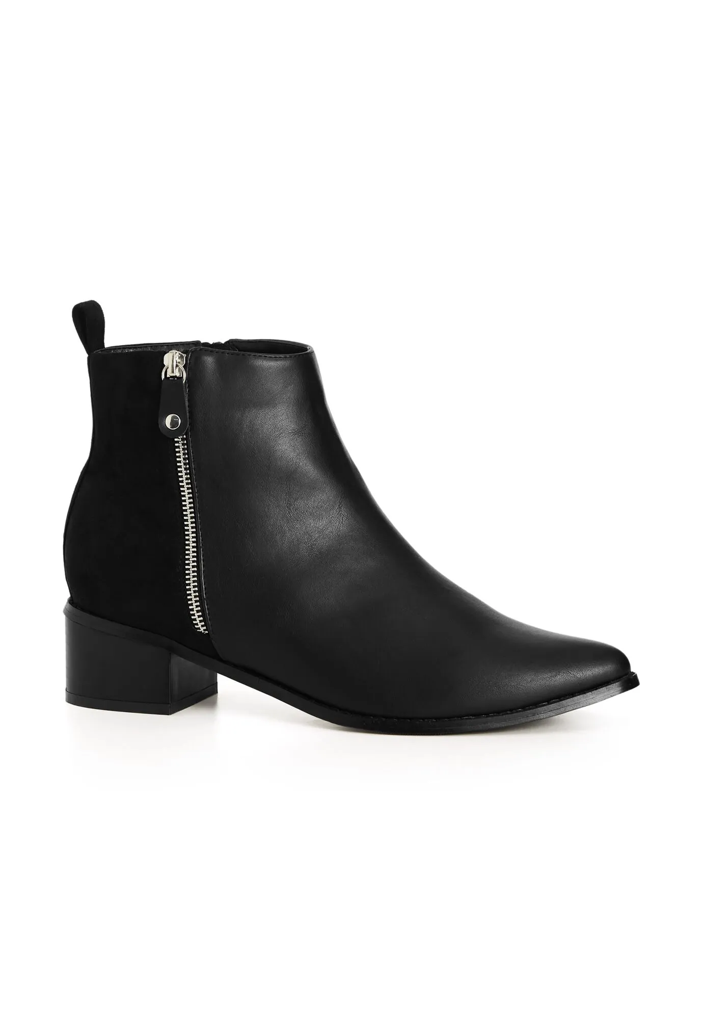 WIDE FIT Lucia Ankle Boot - black