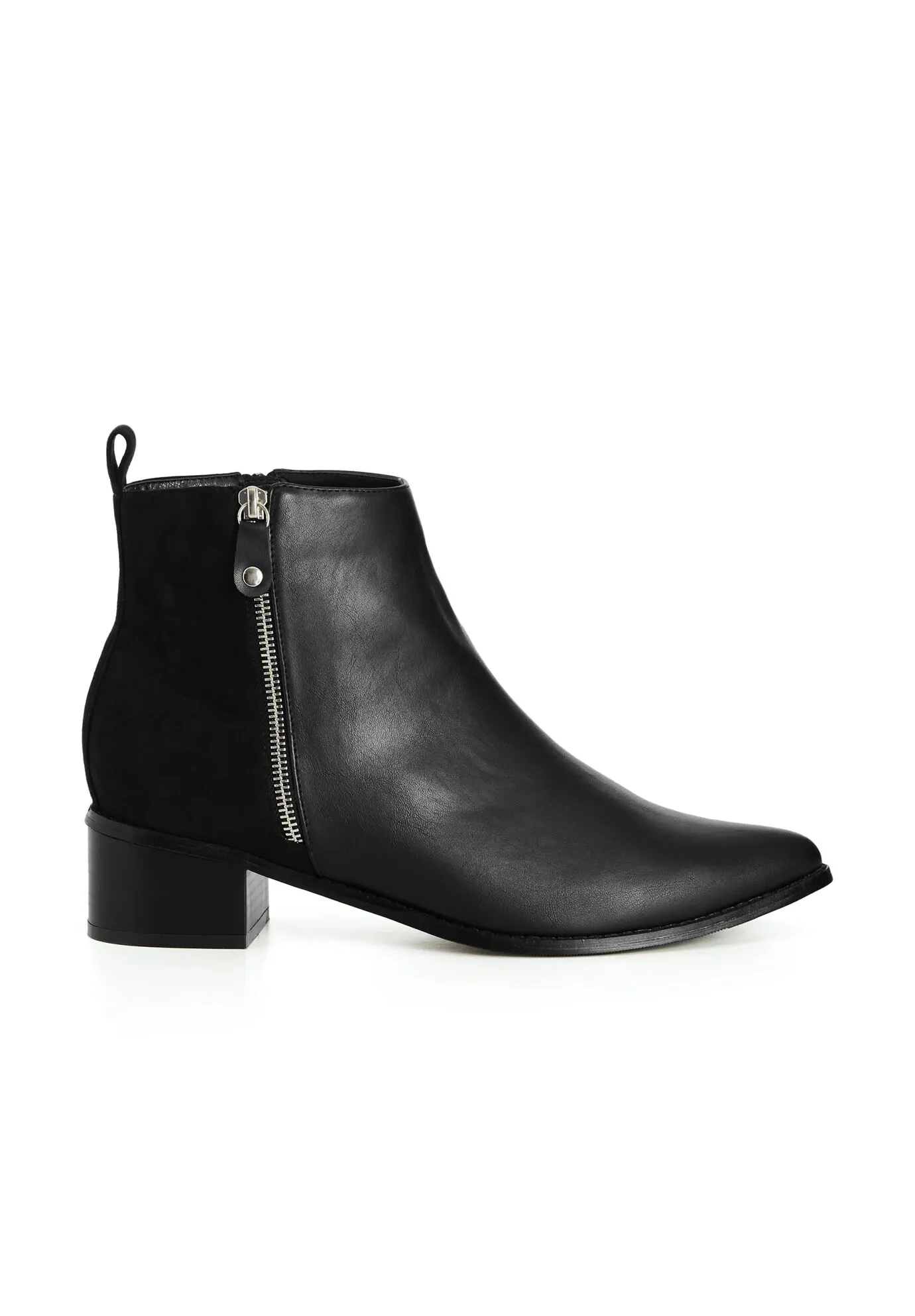 WIDE FIT Lucia Ankle Boot - black