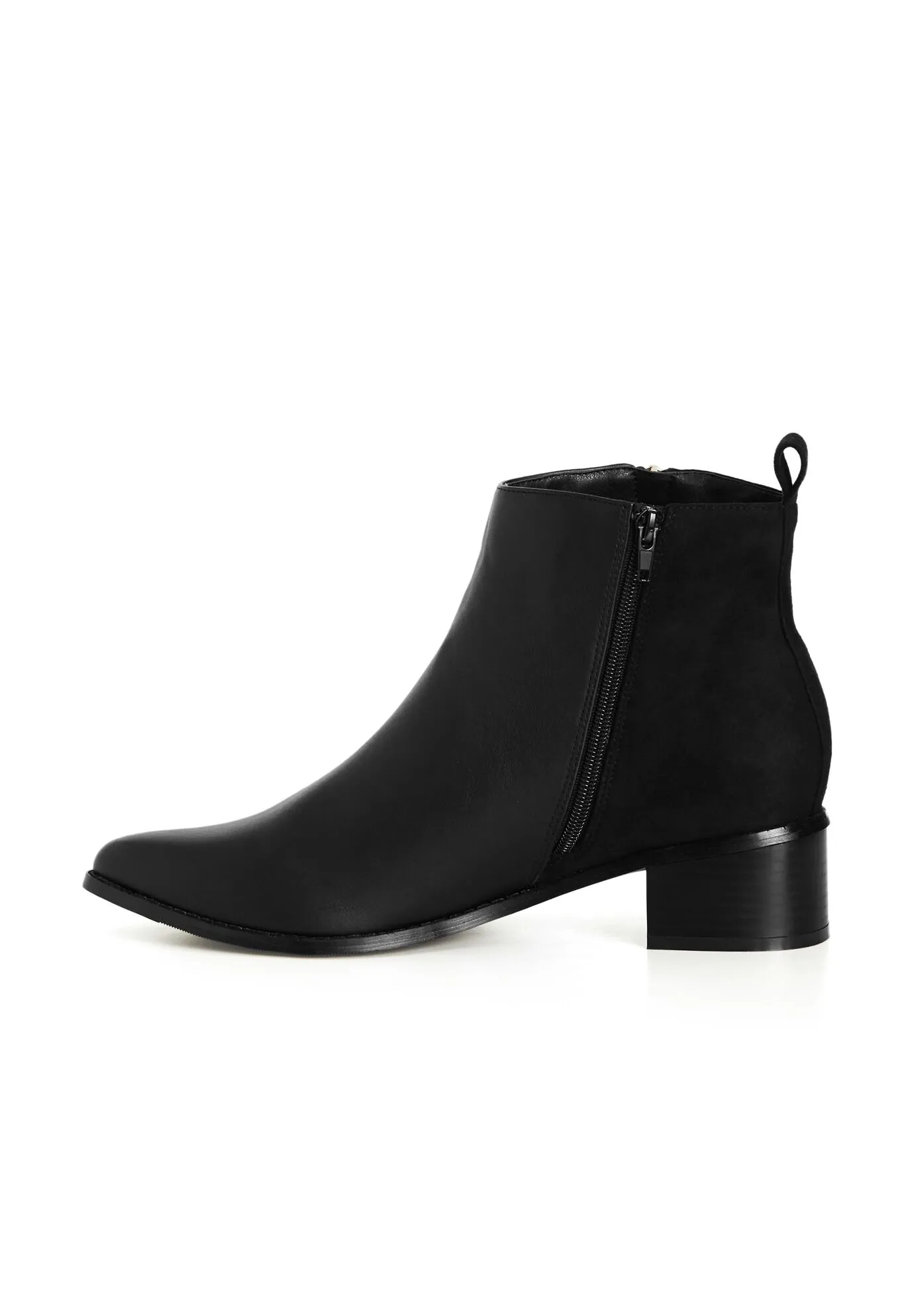 WIDE FIT Lucia Ankle Boot - black