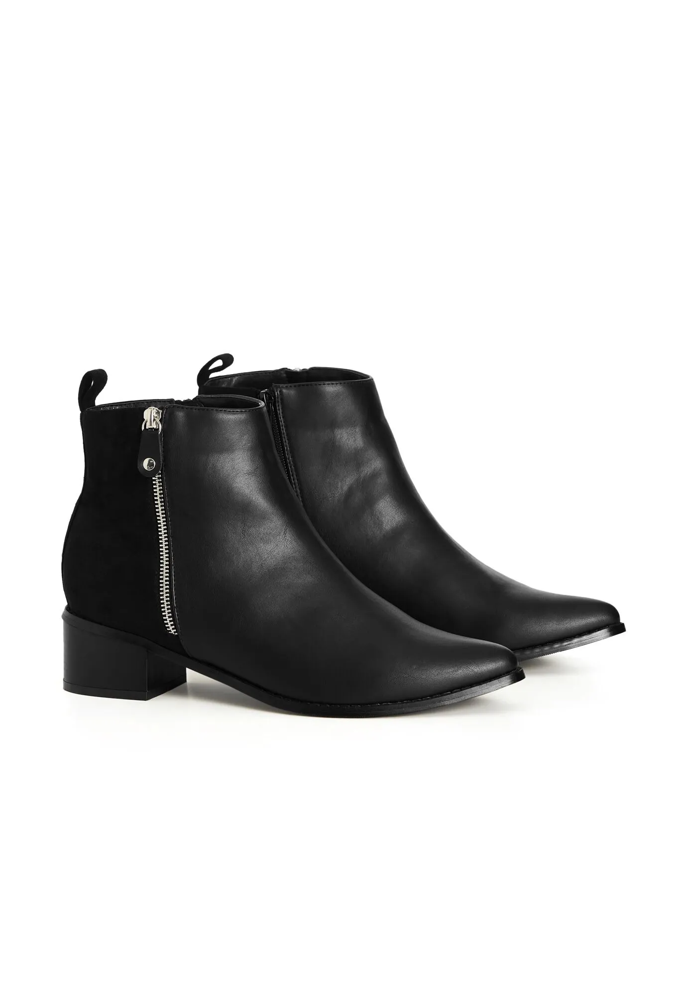 WIDE FIT Lucia Ankle Boot - black