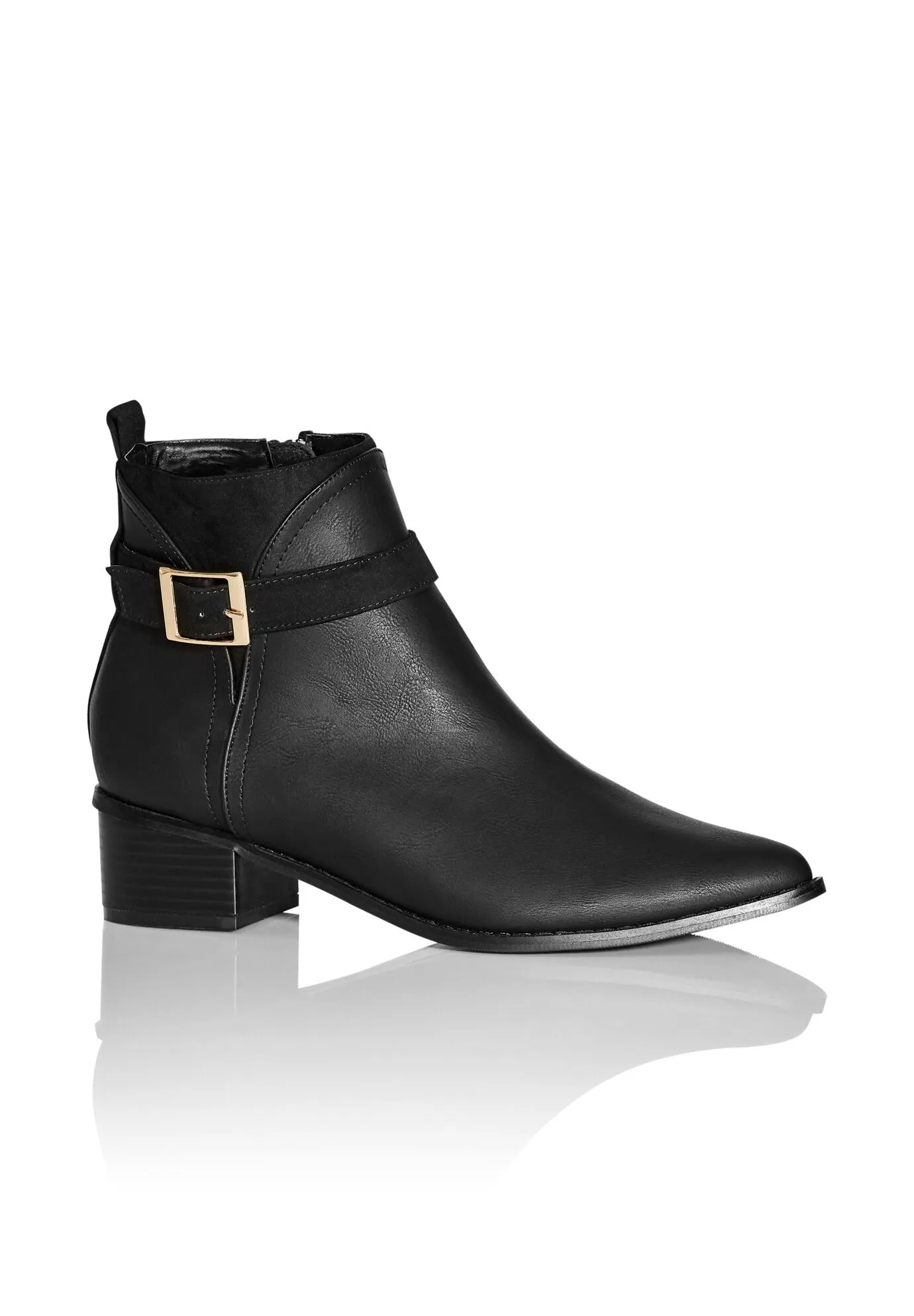 WIDE FIT Micah Ankle Boot - black