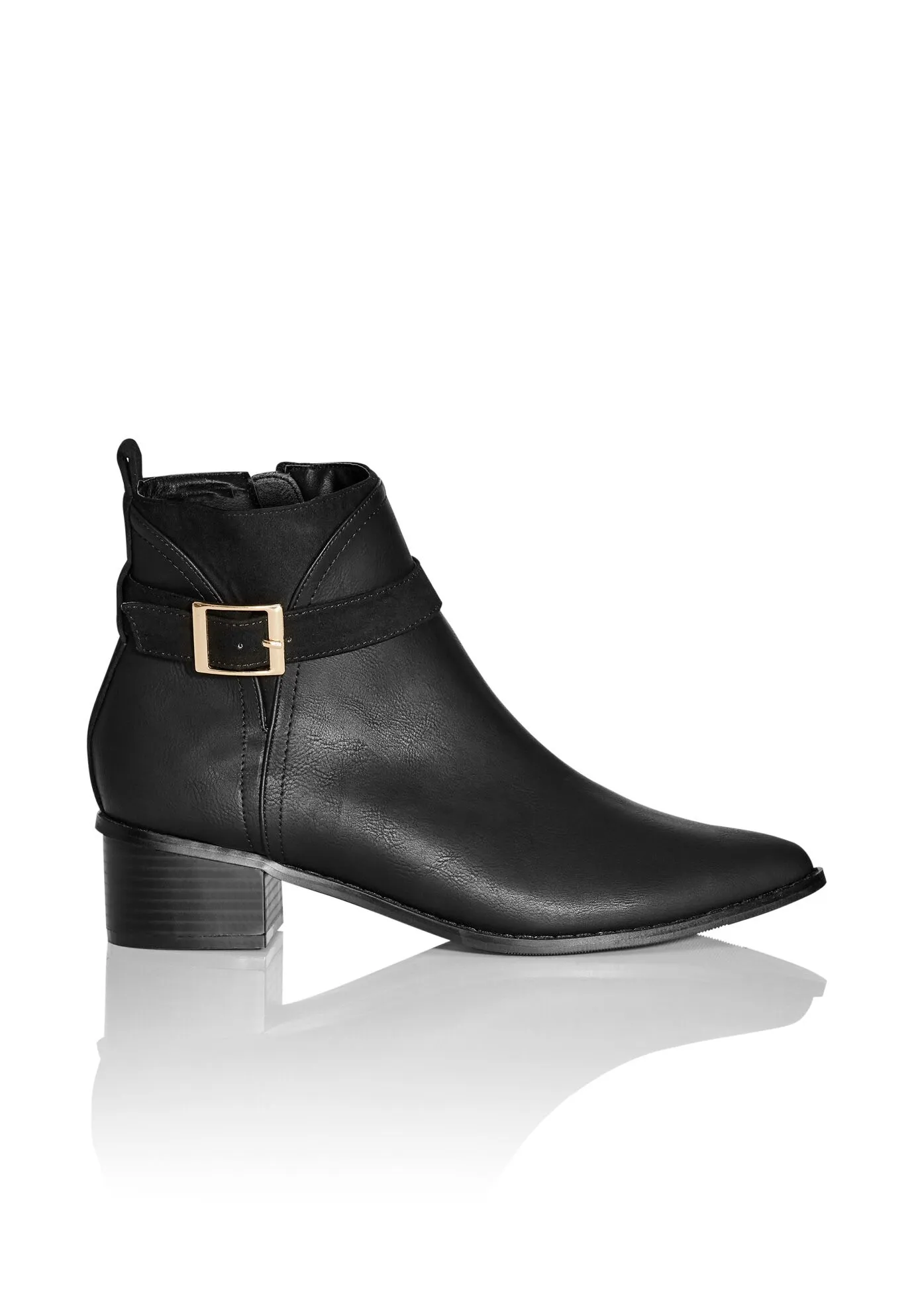 WIDE FIT Micah Ankle Boot - black